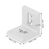 10Pcs Right Angle Corner Bracket 90° Aluminum L Shaped Fixed