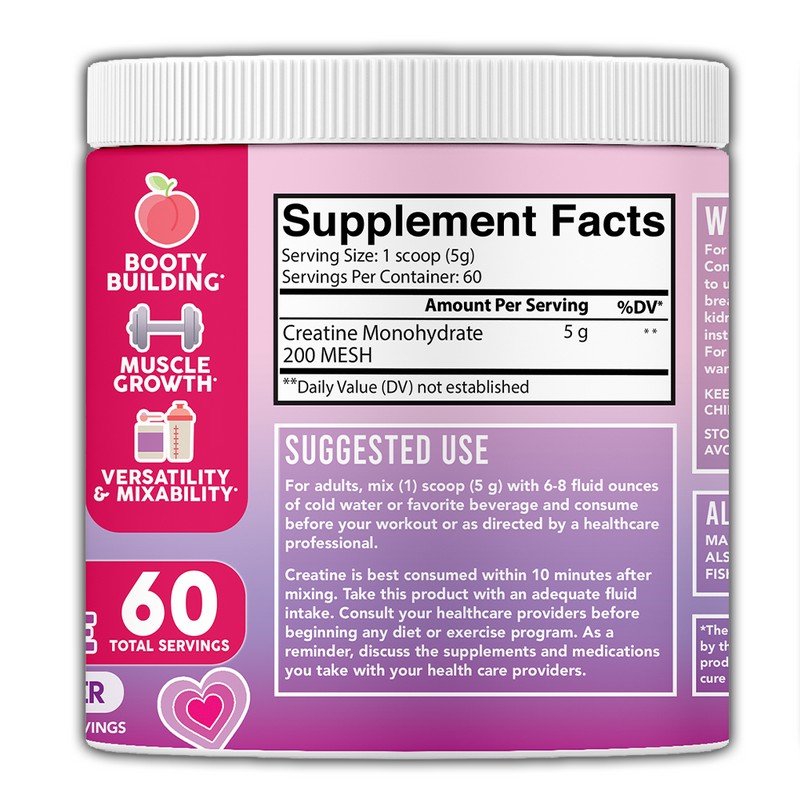 Angry Supplements Angry Supplements Better Booty 100% Creatine Monohydrate for