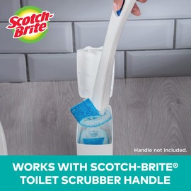 Scotch-Brite Disposable Toilet Scrubber Refills – 10 Count Refill Pads (Bleach-Free Cleaning with Pumice, Fits Scotch-Brite Toilet Scrubber System)