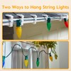 C7 C9 Christmas Lights Clips - 200 Count Outdoor Shatterproof