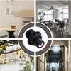 E12 Candelabra Socket,TWDRTDD Black 3-Pack Candelabra Base Lamp Holder Light