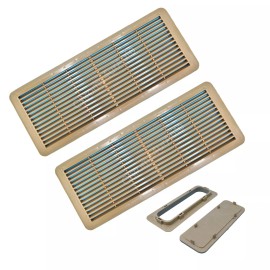 Chrome4urAuto 2 Sunroof Grille Vent Cover Beige For Mercedes W203 W208 W209 W210 W211 215 W220
