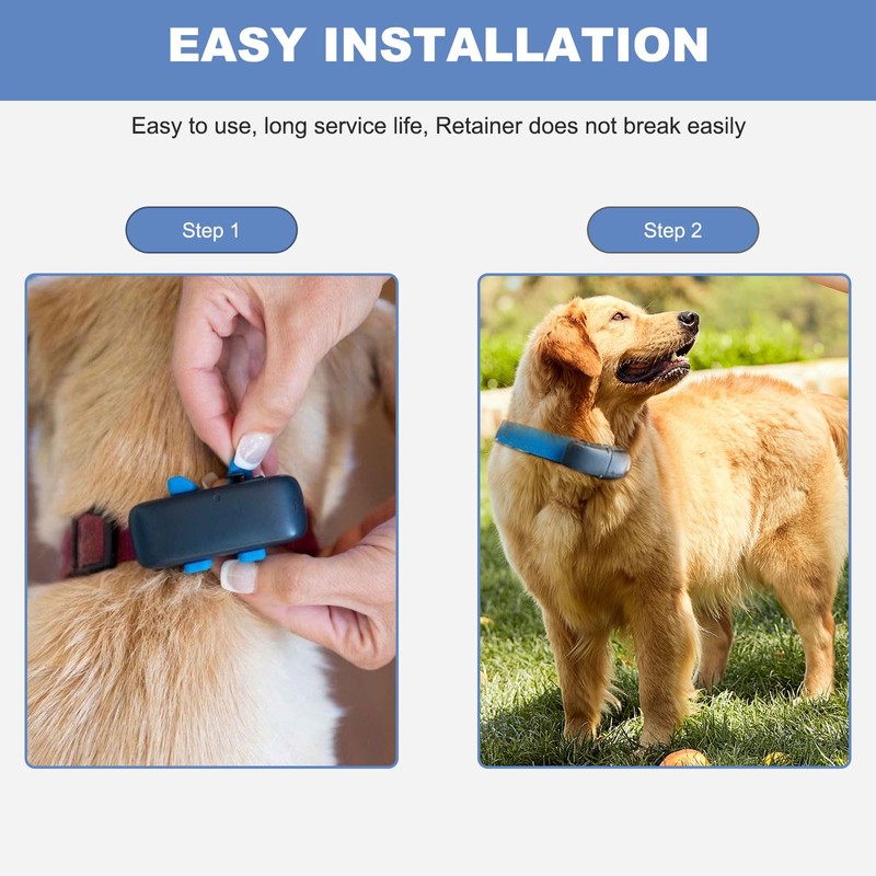 SGEOYPIL GPS Tracker for Dogs Rubber Clip Compatible with Tractive