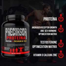 Proteína Vitaminas Hombre Precursor 2kg Sabor Fresa Libre Gluten