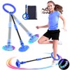 MEISHANG Swing Wheel with Light Wheel, Children's Flashing Spring Ring,