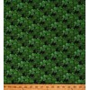 FlashPhoenix Quality Sewing Fabric – Cotton Shamrocks Clovers Saint Patrick's