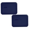 Pyrex 9 Piece Blue Lid Set for Pyrex 7202, 7200,