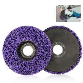 115 mm CSD Disc Sanding Disc, 2 Pieces Cleaning Disc, Purple Cleaning Disc Set, Coarse Cleaning Disc, for Rust Removal, Welds Remove Paint, Rust, Oxidation