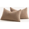 MANDIOO Pack of 2 Chenille Throw Pillow Covers Elegant Design