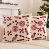 Tosleo Christmas Throw Pillow Cover 18 x 18 inch Set
