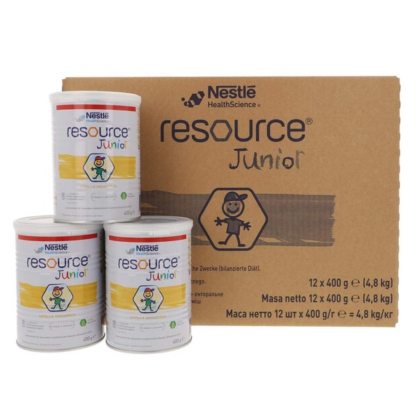 Resource Junior Normal Caloric Drinking Food Powder 400 g Tub Pack of 12