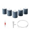 Ortonia Cylindrical Carborundum Air Stone, 5 Pcs 34x45mm Aquarium Aerator
