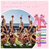 Dufvrpe Cheer Pins Kit with 100pcs 2.8" Clips - 80