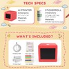 AI Voice Sticker Maker for Kids, Mini Inkless Thermal Printer,