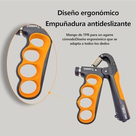 Kit Fortalecedor Agarre Mano 5 en 1 con Contador | 5 herramientas profesionales para fortalecer agarre, dedos y muñeca. Ideal para deporte, fisioterap