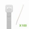 NavePoint 8 Inch Nylon Cable Wire Zip Tie 40 lbs