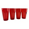 Crown Supplies Pack of 4 Large Red Rocks Tumblers Polycarbonate