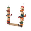 Bird Swing Toy Colorful Beak Grinding Parrot Chewing Perch Toy