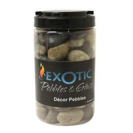 Exotic Pebbles (Decorative Pebbles, Gravel Size, Polished, Mix, 5 lb Jar