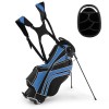 Goplus Lightweight Golf Stand Carry Bag W/6 Way Top Dividers