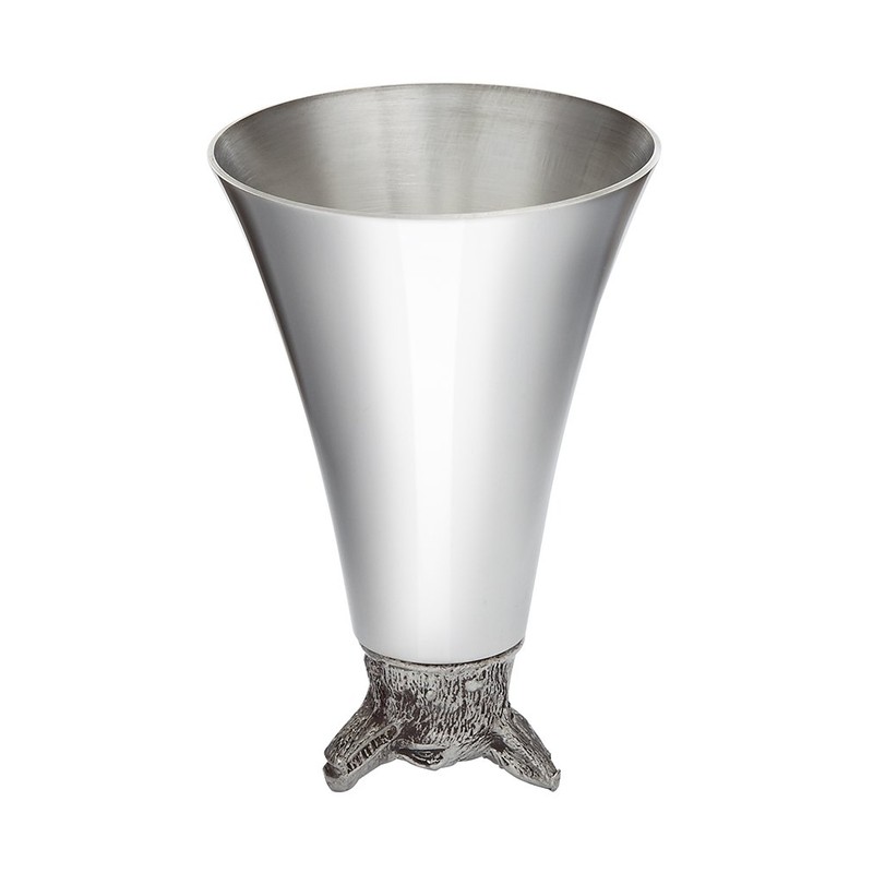 Wentworth Pewter - Large Fox Pewter Jigger, stirrup cup, measure,