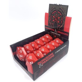 Boston America Dungeon and Dragons D&D DND D20 +1 Potion Sour Candy Collectible Tin - Twelve (12) Tins with Store Display - Sour Cherry Flavor