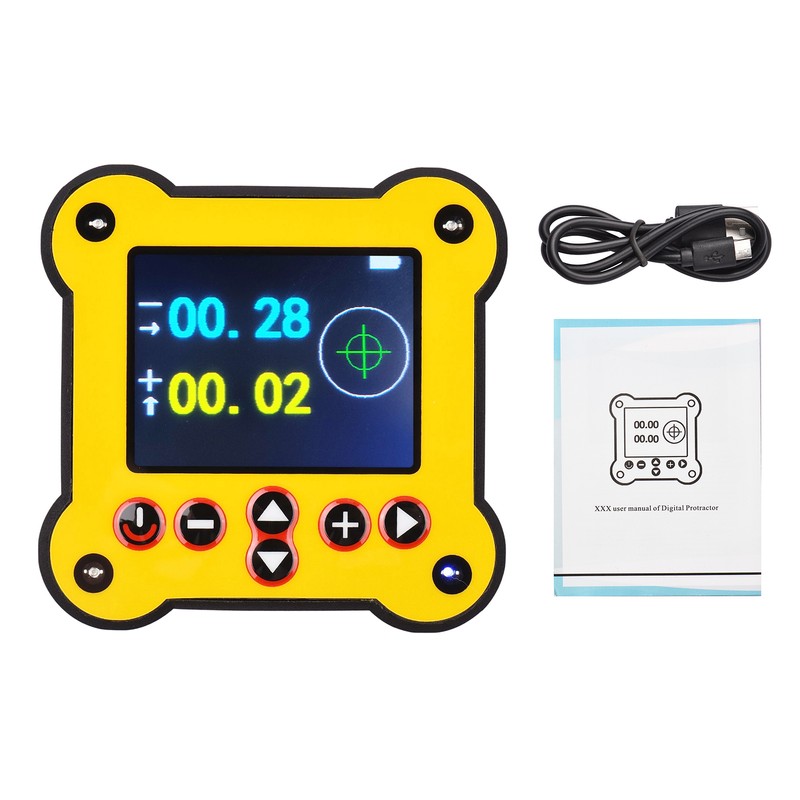 Dual Axis Digital Protractor Inclinometer Magnetic 0.02° Accuracy Angle Finder