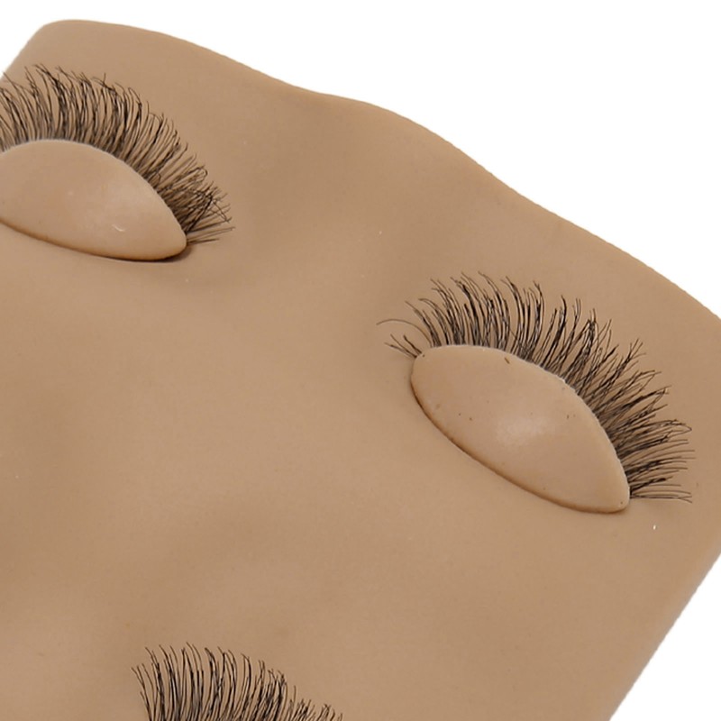 Lash Mannequin Head 2 Pairs Removable Replacement Eyes 3D Simulation