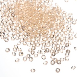 PATIKIL 5000 Pieces Transparent Diamond Crystal 4.5mm Acrylic Wedding Diamonds Table Scatter Confetti Vase Fillers Gems for Table Centerpiece Bridal Shower Party, Champagne