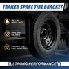 Heavy Duty Spare Tire Carrier, 100 Lbs Trailer Tire Mount