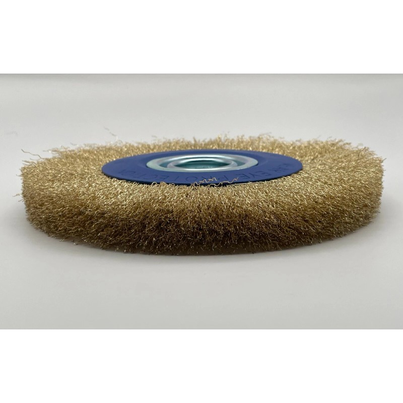 Mopani 1-Pc 6" INCH ROUND BRASS WIRE BRUSH WHEEL FOR