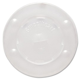 SOLO CUPS L10BLN Straw-Slot Cold Cup Lids, for 10 oz Cups, Clear, 100/PK