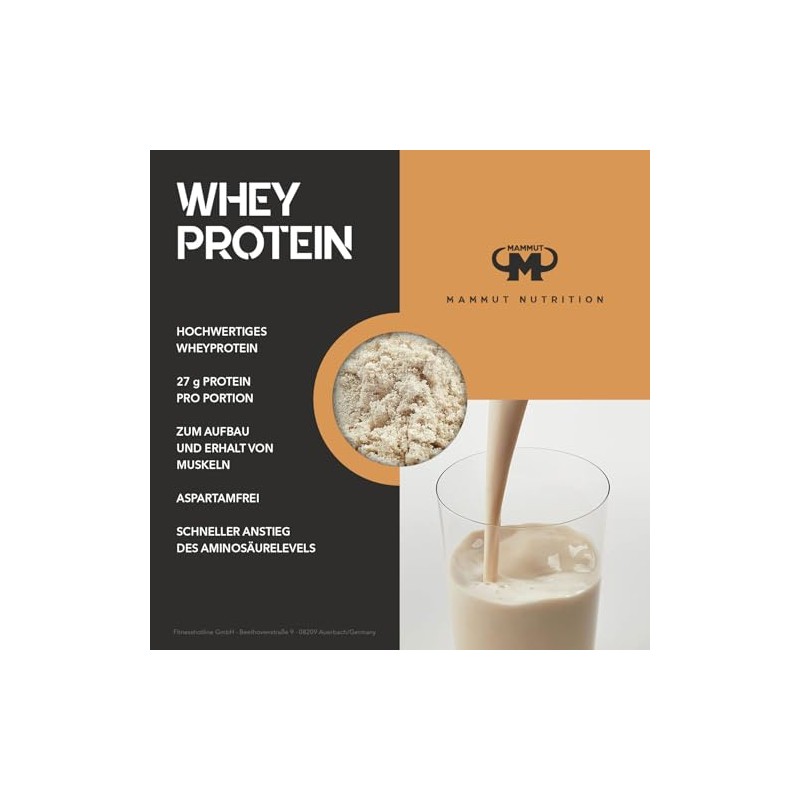 Whey Protein - Caramel Cream - 1000 g Zipp-Beutel