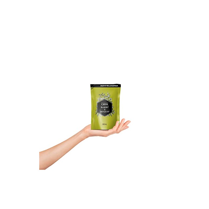 Grisi, Jabón Líquido para Manos Bambú Muguet Rellenapack, 800 ml