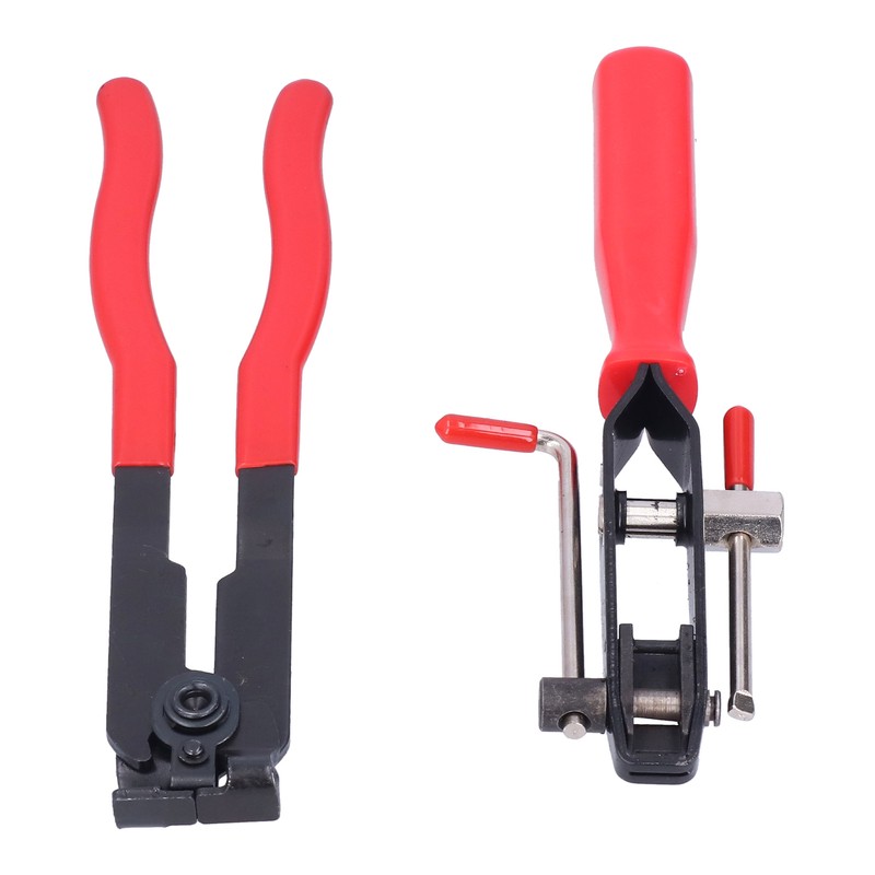 2pcs CV Joint Clamp Set Metal Ear Type Boot Banding
