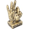 Pssopp Finger Statue Gesture Sculpture Resin Finger Statue Hand Gesture