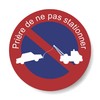 'decooo. Be No Parking Decal Sticker Sign Parken Verboten, Rain,