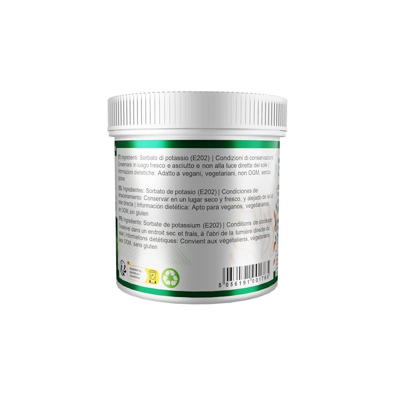 SPECIAL INGREDIENTS Potassium Sorbate (Mould Inhibitor) 250g Premium Quality, Non-GMO,
