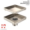 Hydroware Shower Drain - Stainless Steel Square Shape Shower Floor