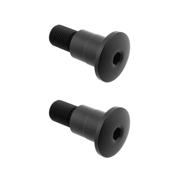 eMagTech 2 Stück CNC-Adapter für Motorradlenker Lenkerendenspiegel Adapter aus Aluminiumlegierung