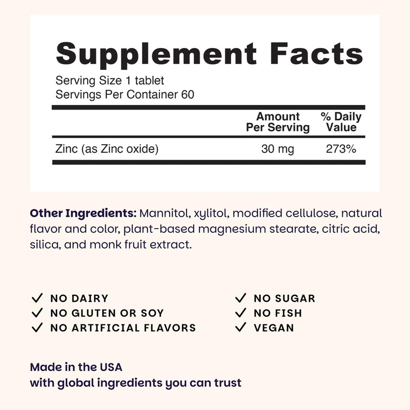 EZ Melts Zinc - Supplement for Immune, Digestive & Skin