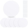 Sosation 6 Pcs Plastic Flat Blank Plate Wall Hole Cover