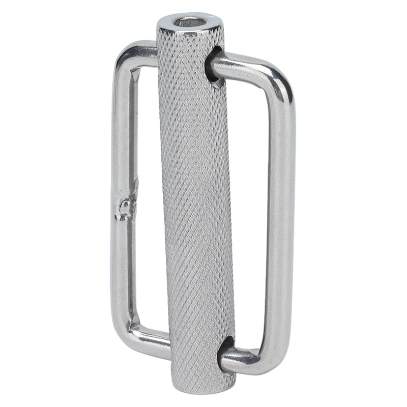 2Pcs Slide Buckle 316 Stainless Steel Rectangle Adjustable Knurled Roller