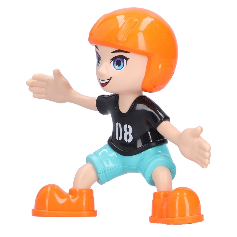Children Electric Cartoon Scooter Toy Music Light 360° Rotation Stunt