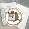 RUIAN Mini Fridge Thermostat, Universal 2 Pin Refrigerator Freezer Temperature