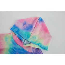 Meikulo Girls Crop Tops Hoodies Kids Tie Dye Tracksuits Workout Tops Pants Set Sweatshirts Long Jogger Sweatpants 2 Piece Outfits Sweatsuit 11-12 Years