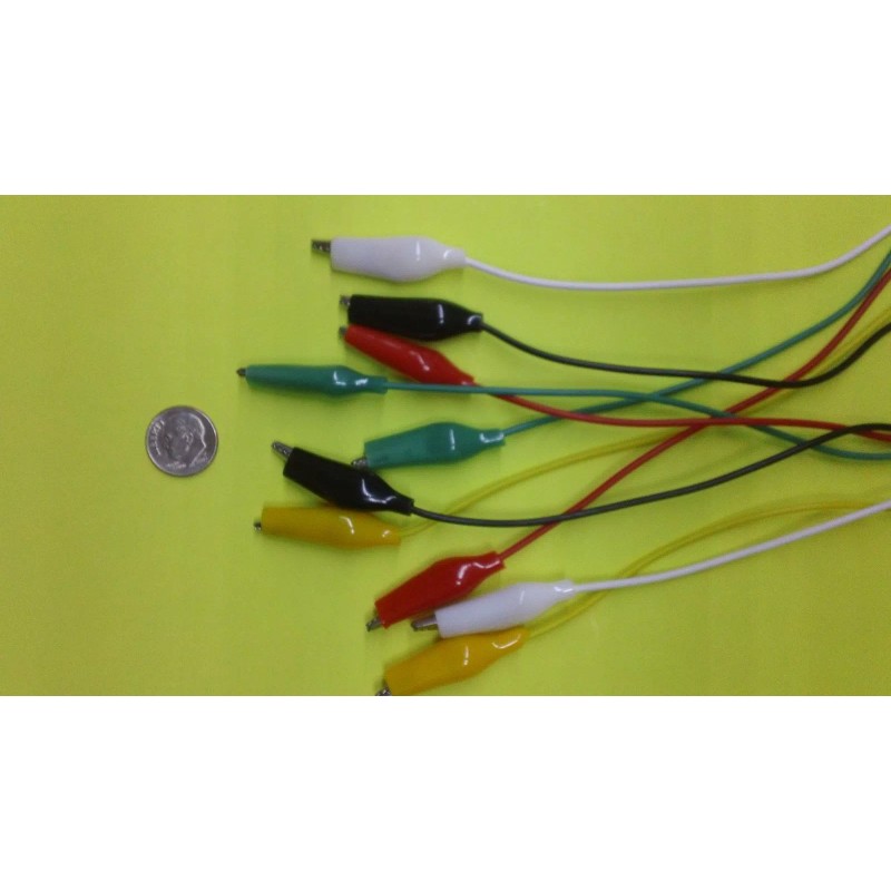 5pcs - 18" DOUBLE end Crocodile Clips Cable Alligator Clips