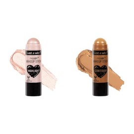 wet n wild MegaGlo - Palito de maquillaje para construir, color versátil, sin crueldad animal y vegano, When The Nude Strikes & Conceal and Contour Br