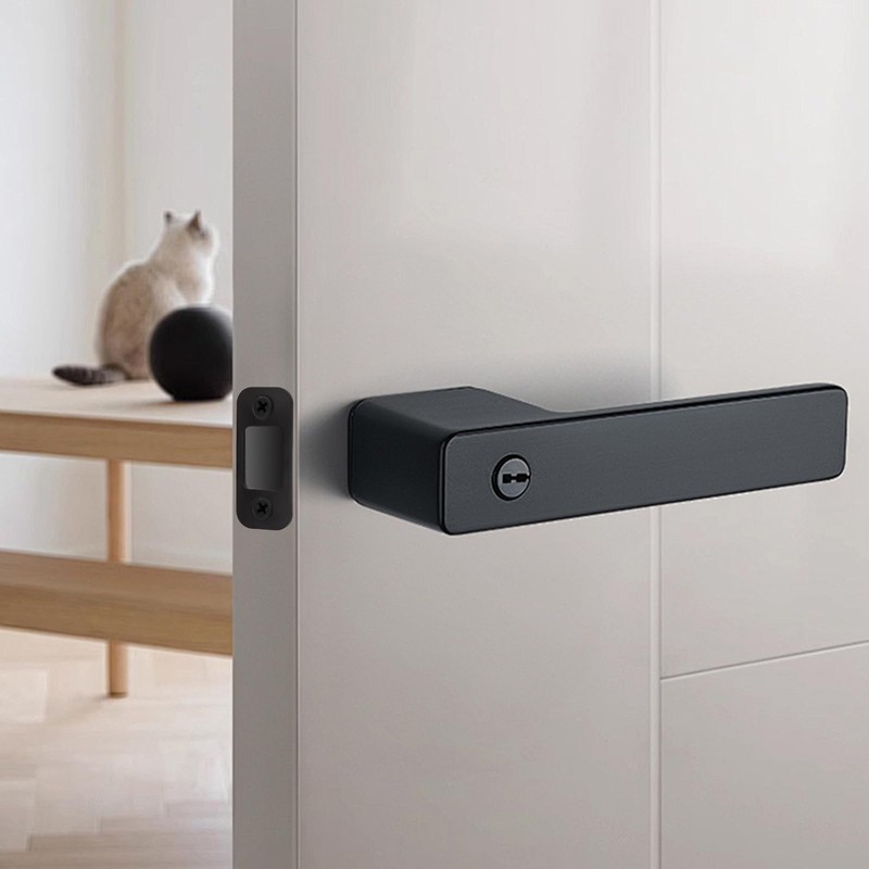 Deadbolt Strike Plate Door Backplate, 1" x 2-1/4" Round Corner