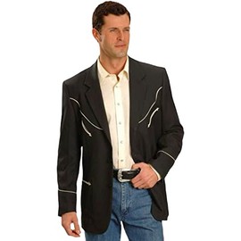 Scully Men's Retro Western Jacket Black 48 REG US